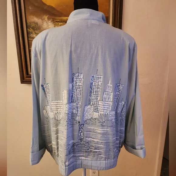 Vintage 1980s City Scape Jacket by Sweet P - Picture 7 of 15